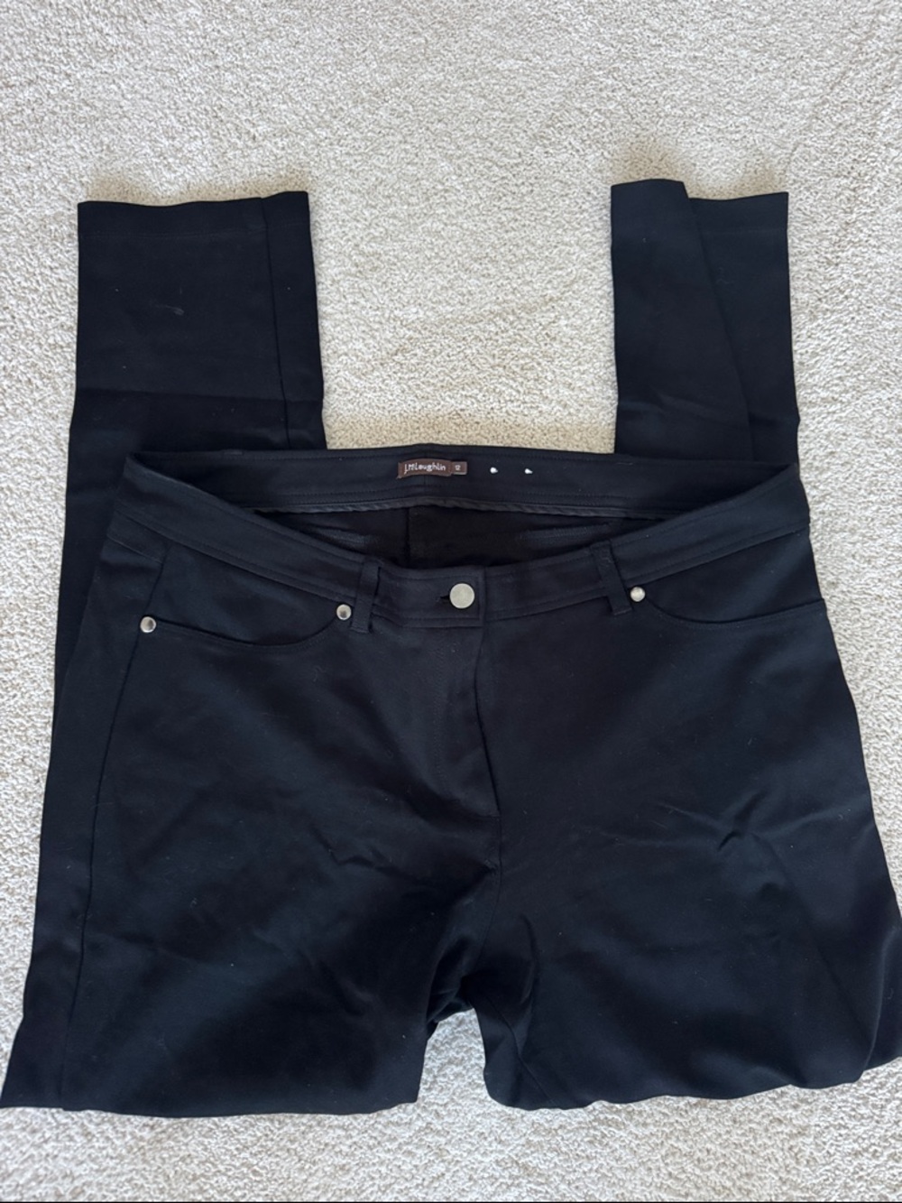 J. McLaughlin Black Skinny Ponte Pants - Streamlined Everyday Style